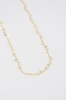 Gold 14k renk damla pul kolye