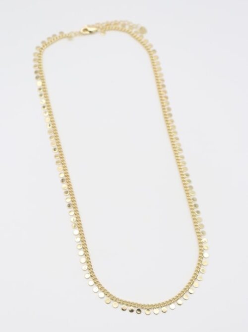 Gold 14k renk pul pul kolye