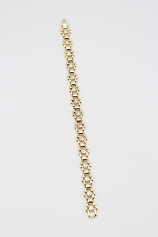 Gold 14k renk desenli bileklik
