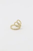 Gold 14k renk büyükten küçüğe halka kıkırdak (earcuff)küpe