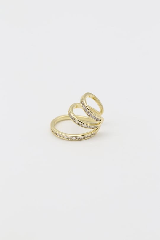 Gold 14k renk büyükten küçüğe halka kıkırdak (earcuff)küpe