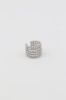 Silver renk top top kalın kıkırdak (earcuff) küpe