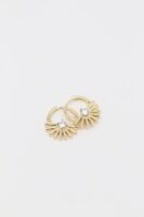 Gold 14k renk güneş küpe (17mm)