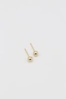 Gold 14k renk top küpe (4mm)