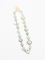 Eskitme gold renk choker boy nazar kolye