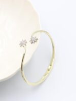 Gold renk güneş uçlu kelepçe bileklik