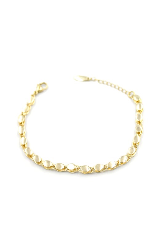 Gold 14k renk arpa zincir bileklik