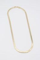 Gold 14k renk yassı italyan zincir (45cm)