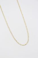 Gold renk içiçe geçmiş ince zincir (45cm )