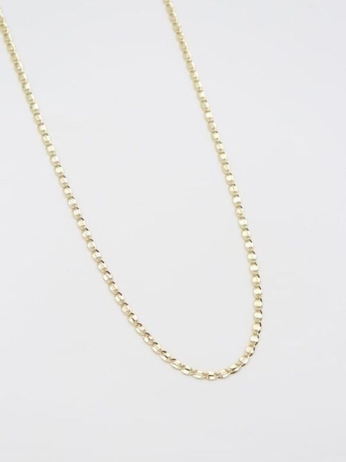 Gold renk içiçe geçmiş ince zincir (45cm )