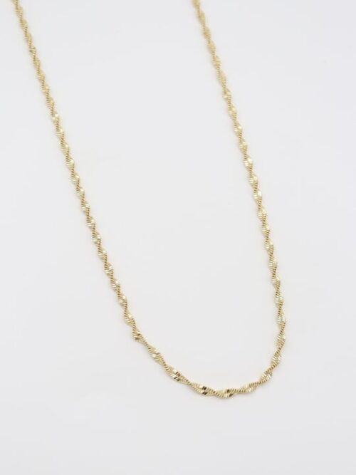 Gold renk buruk zincir kolye (45cm)