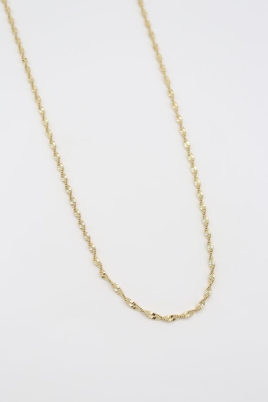 Gold renk buruk zincir kolye (45cm)