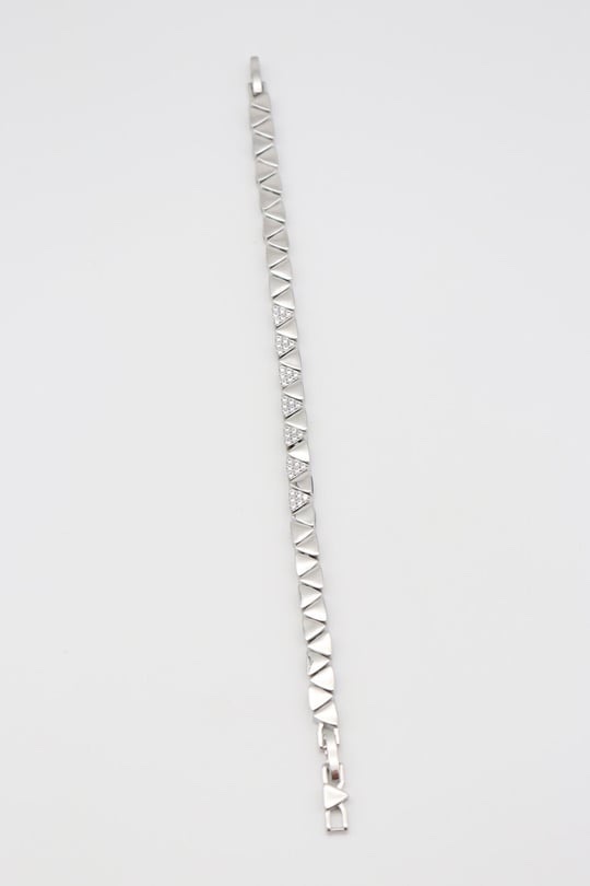 Silver renk mini üçgen detaylı bileklik