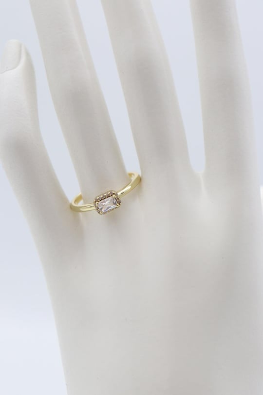 Gold renk mini baget yüzük