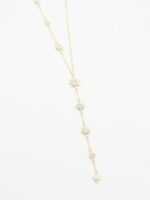 Gold renk yıldız uçlu Y kolye