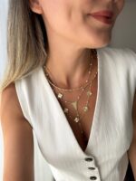 Gold renk choker kolye