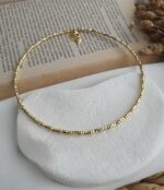 Gold renk choker kolye