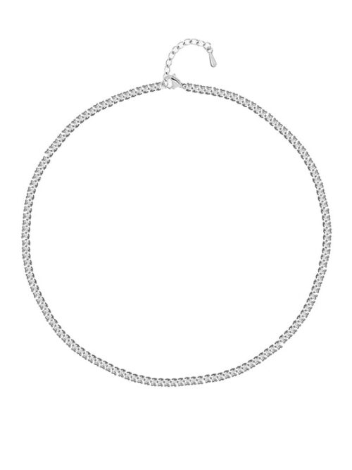 Silver renk choker boy su yolu kolye