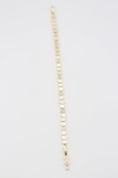 Gold renk taş detaylı petek desen bileklik