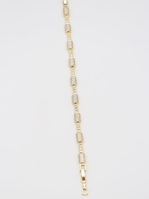 Gold renk taş detaylı tasarım bileklik