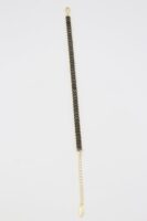 Gold renk siyah baget taşlı bileklik