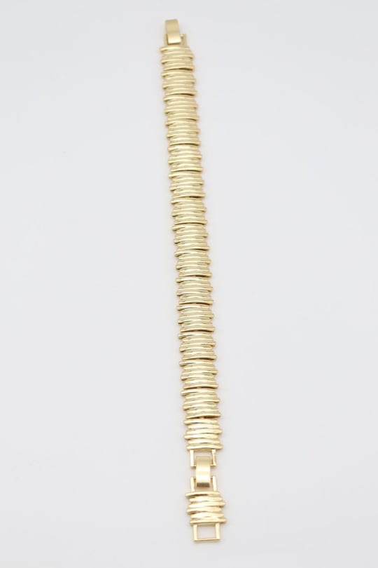 Gold renk  tırtıklı bileklik