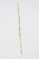 Gold renk taş plaka detaylı ince bileklik