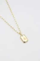 Gold renk A harf kolye