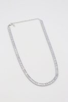 Silver renk baget taş choker kolye