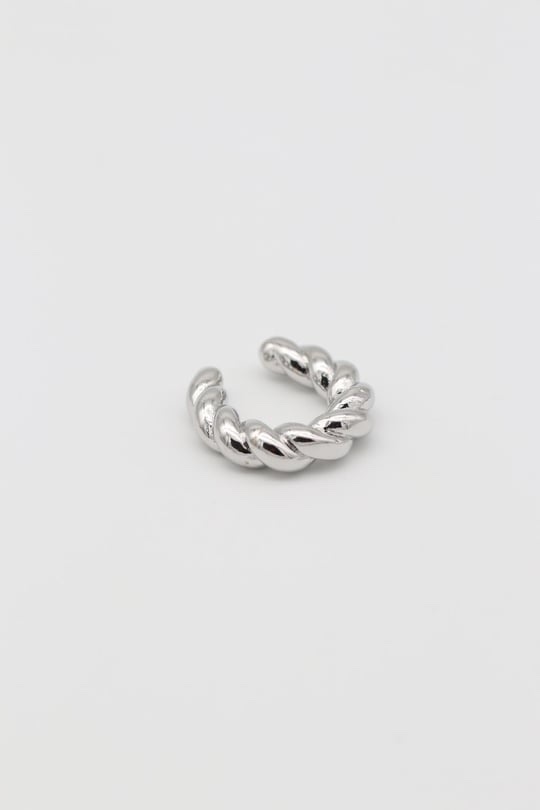 Silver renk burgu earcuff küpe