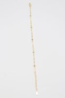 Gold renk top top detaylı zincir bileklik