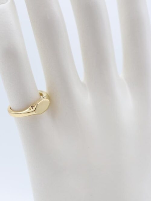 Gold renk serçe parmağı yüzüğü (ayarlamalı)