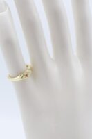 Gold renk yıldız detaylı serçe parmak yüzüğü (ayarlamalı)