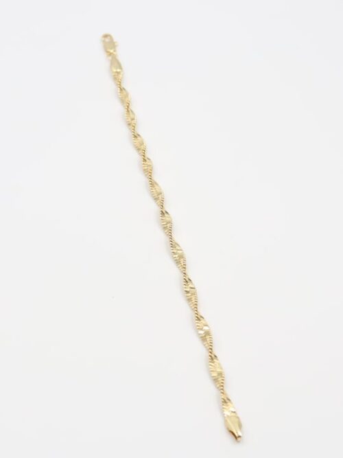 Gold renk buruk zincir bileklik