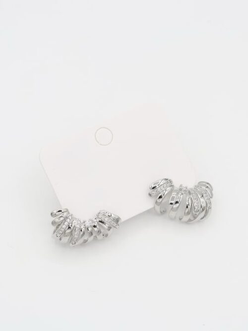 Silver renk çoklu küpe