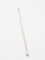 Silver döküm su yolu 4mm taşlı bileklik