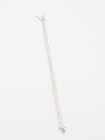 Silver döküm 2mm taşlı su yolu bileklik