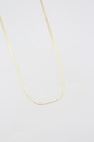 Gold renk ince yassı italyan zincir kolye