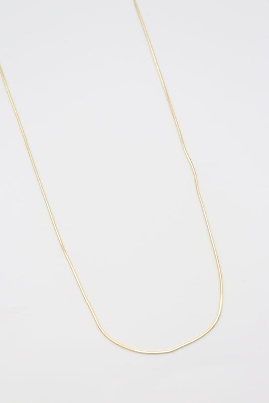 Gold renk ince düz zincir kolye