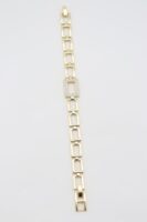 Gold renk kare kare zincir bileklik