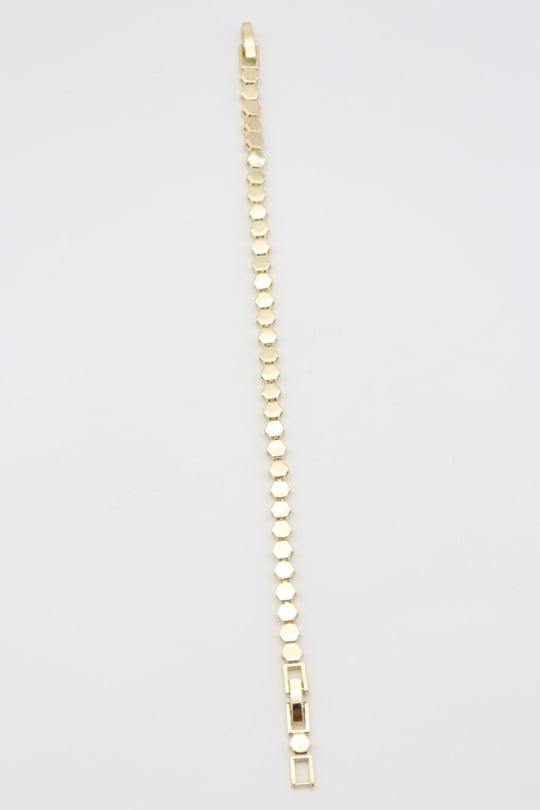 Gold renk petek desenli bileklik