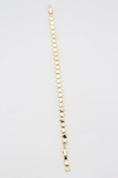 Gold renk düz plaka yıldız bileklik