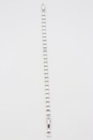 Silver renk düz plaka üçgen bileklik