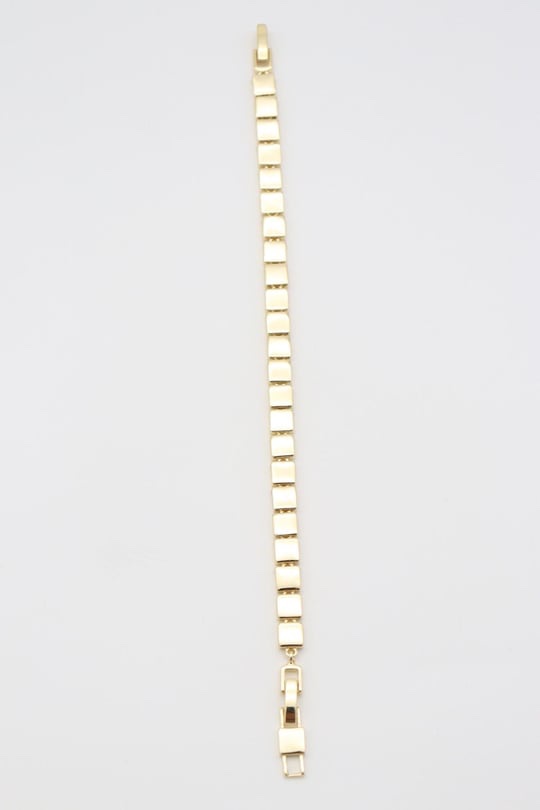 Gold renk kare kare bileklik