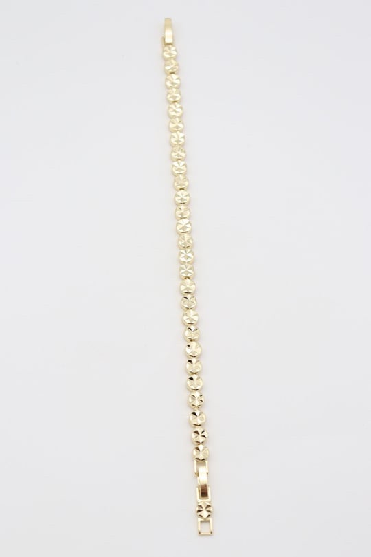 Gold renk desenli pul pul bileklik