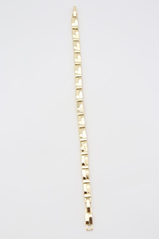 Gold renk desenli dikdörtgen bileklik