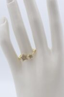 Gold renk yıldız taşlı yüzük