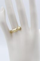 Gold renk mini taş detaylı kemik yüzük