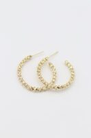 Gold renk yarım halka küpe (30mm)