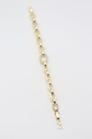 Gold renk ortası taş detaylı halka bileklik